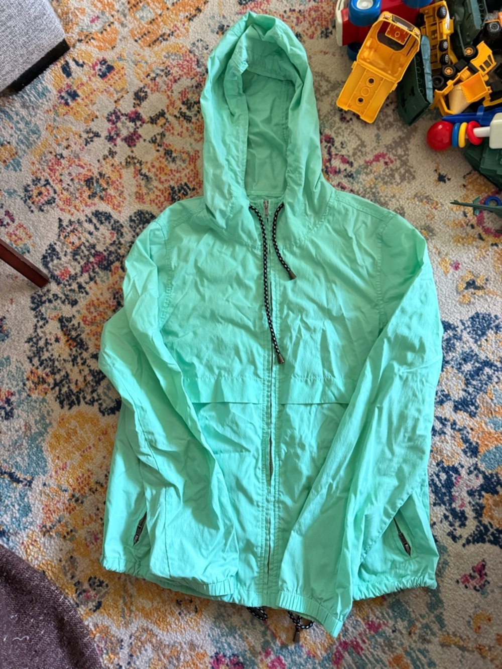 Zine Clothing Mint Aqua Hooded Lightweight Jacket